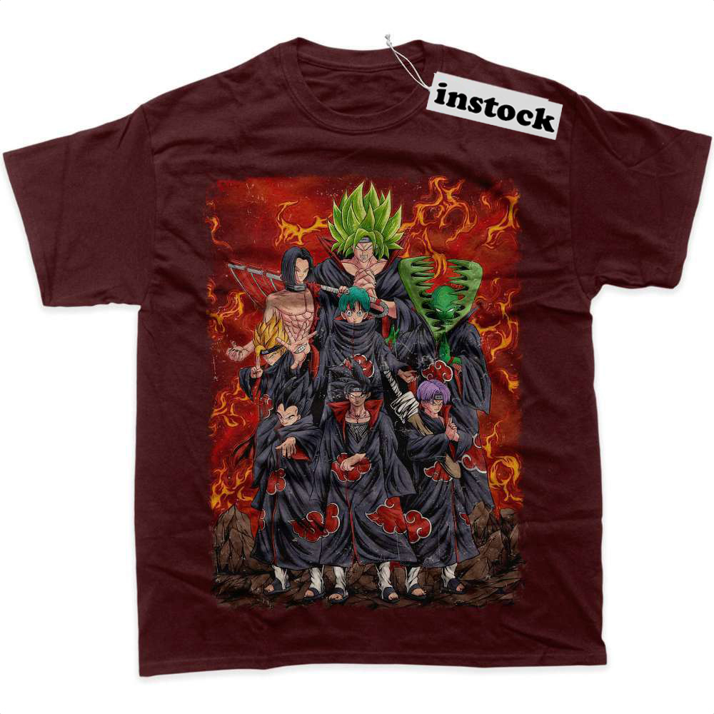 Akatsuki x Dragon Ball Shirt, DBZ Shirt, Anime Shirt, graphic Tee