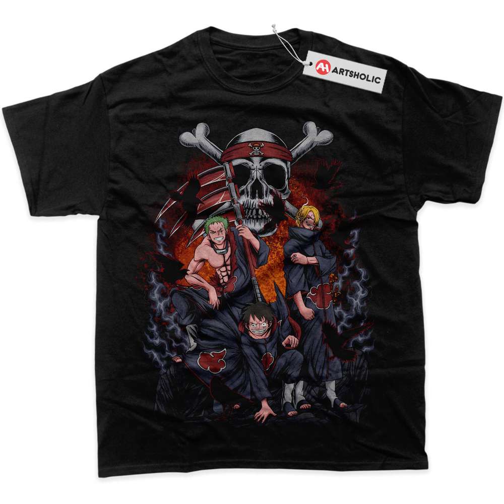 Akatsuki x One Piece Shirt, Anime Shirt, Graphic Tee