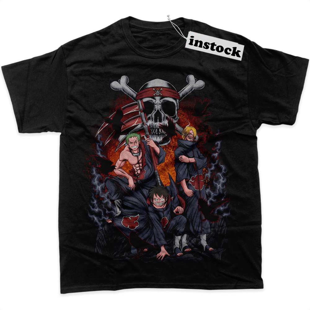 Akatsuki x One Piece Shirt, Anime Shirt, Graphic Tee