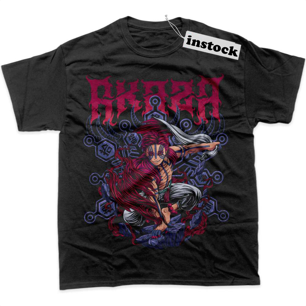 Akaza Shirt, Demon Slayer Shirt, Anime Shirt, Graphic T-Shirt
