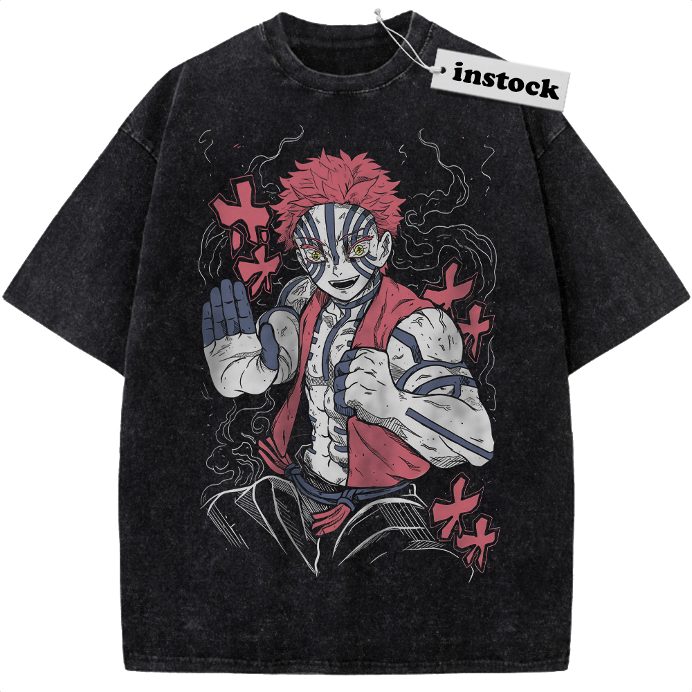 Akaza Shirt, Demon Slayer Shirt, Anime Shirt, Vintage T-Shirt