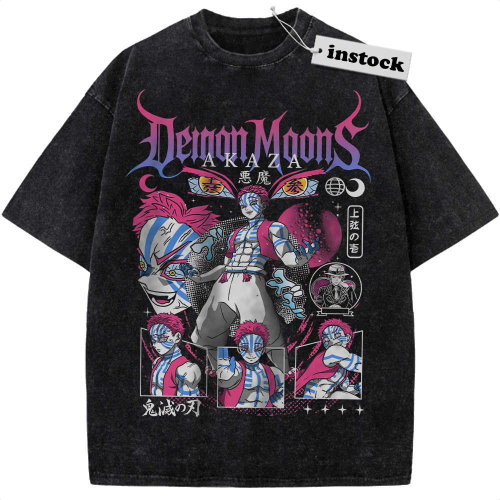 Akaza Shirt, Demon Slayer Shirt, Anime Shirt, Vintage T-Shirt