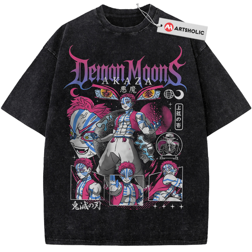 Akaza Shirt, Demon Slayer Shirt, Anime Shirt, Vintage T-Shirt