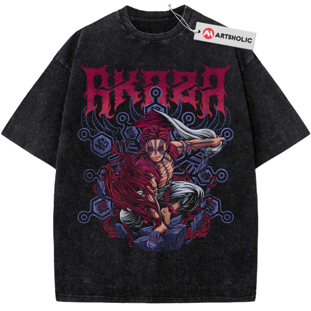 Akaza Shirt, Demon Slayer Shirt, Anime Shirt, Vintage T-Shirt