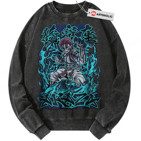 Akaza Sweatshirt, Demon Slayer Sweatshirt, Anime Sweatshirt, Vintage Sweatshirt