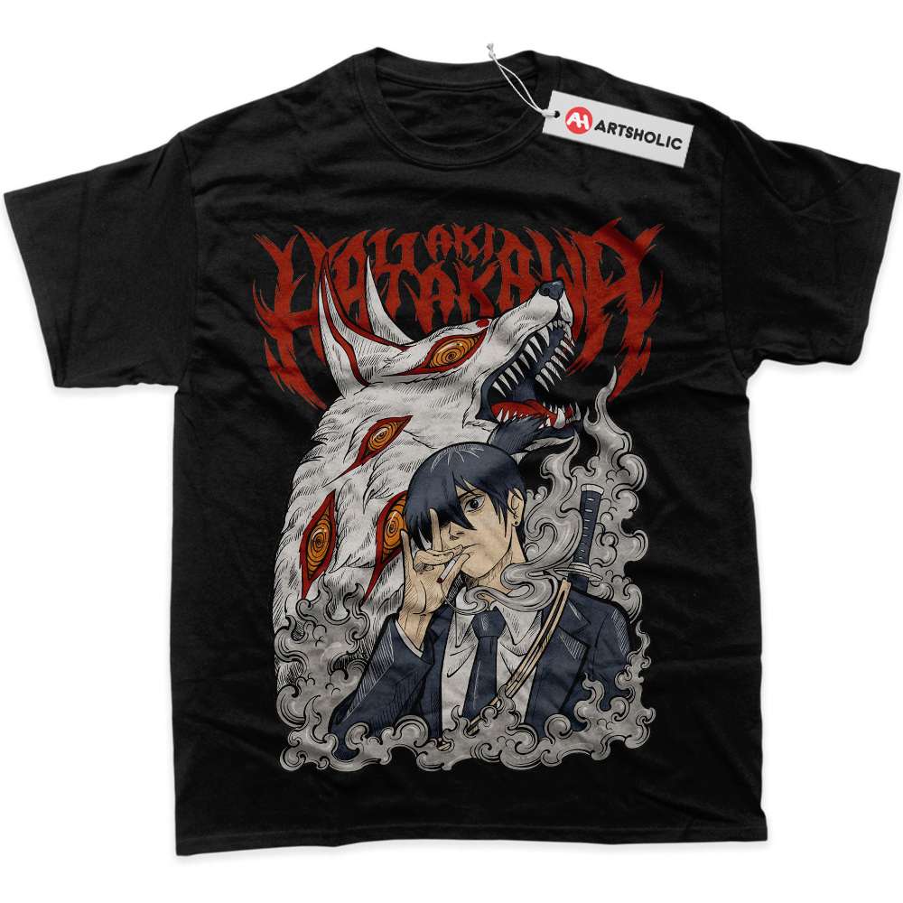 Alternative view of Aki Hayakawa Shirt, Chainsaw Man Shirt, Anime Shirt, graphic T-Shirt