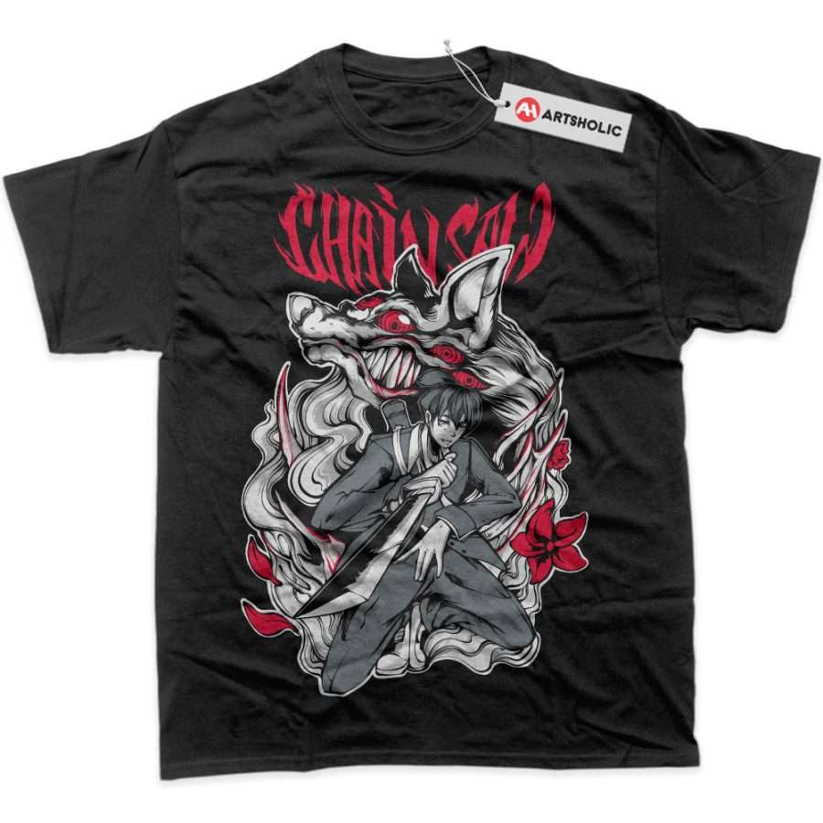 Alternative view of Aki Hayakawa Shirt, Chainsaw Man Shirt, Anime Shirt, Graphic Tee