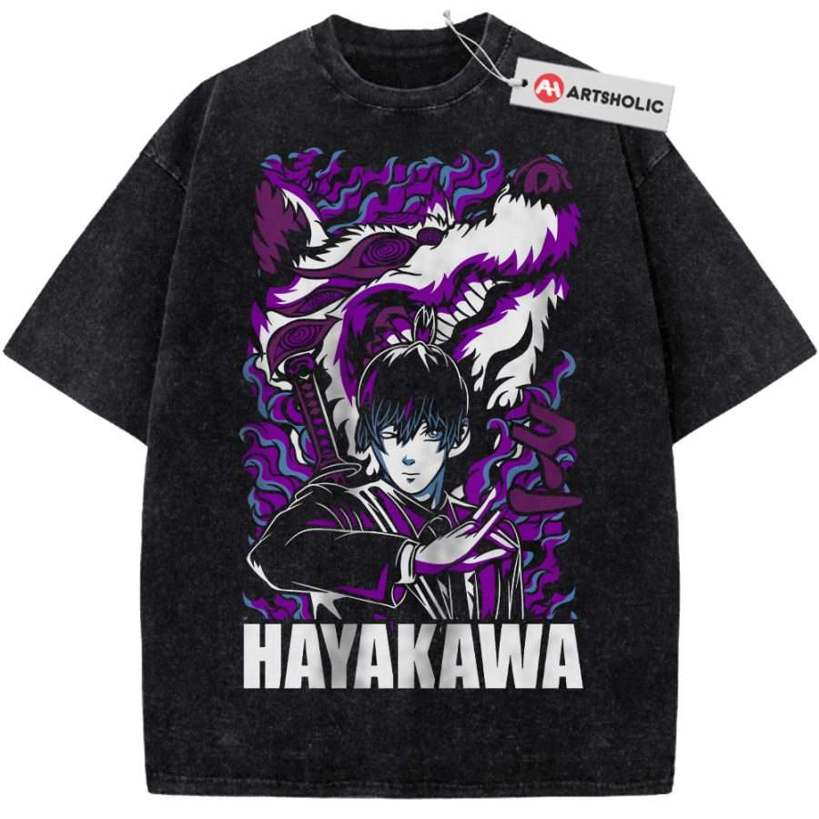 Alternative view of Aki Hayakawa Shirt, Chainsaw Man Shirt, Anime Shirt, Vintage Tee