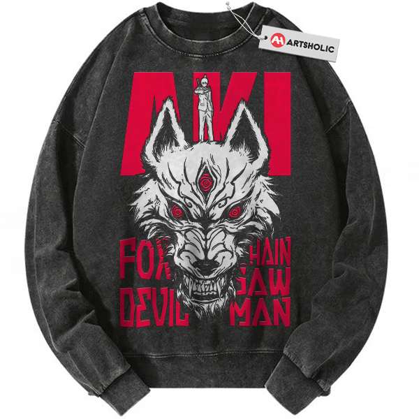 Aki Hayakawa Sweatshirt, Chainsaw Man Sweatshirt, Anime Sweatshirt, Vintage Sweater