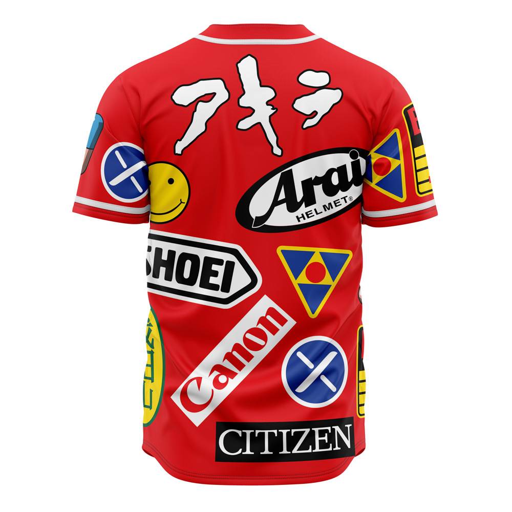 Alternative view of Akira Full Decals Custom Baseball Jersey