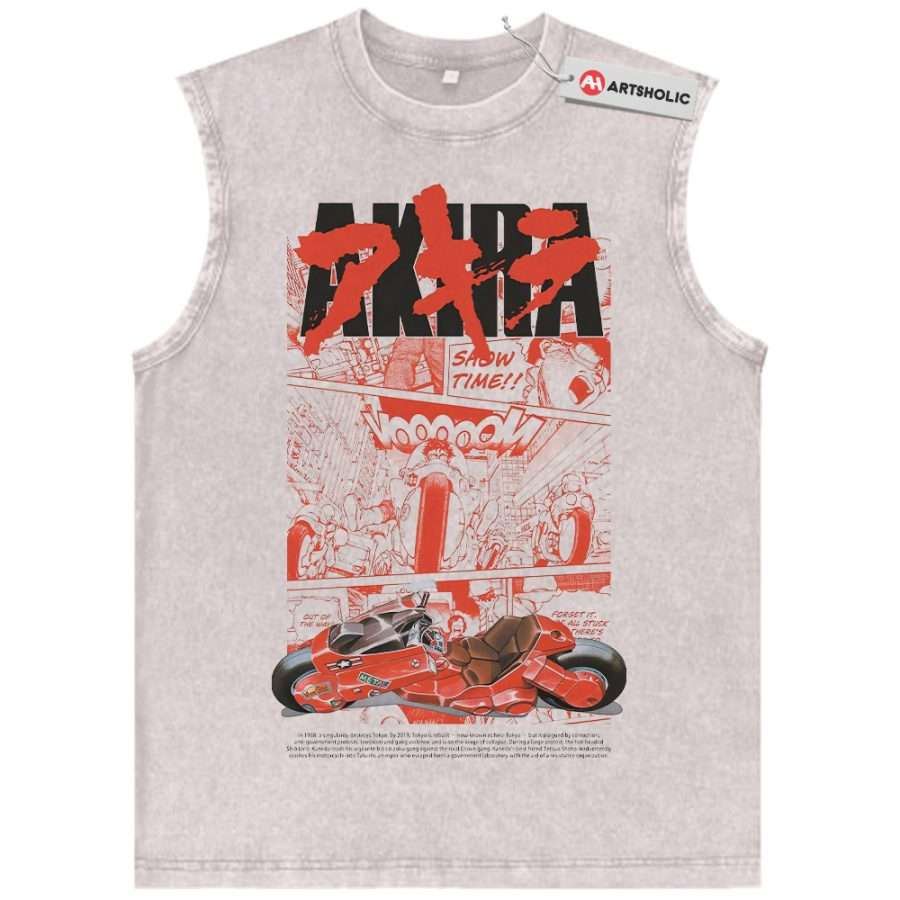 Alternative view of Akira Tank Top, Anime Tank Top, Vintage Tank Top