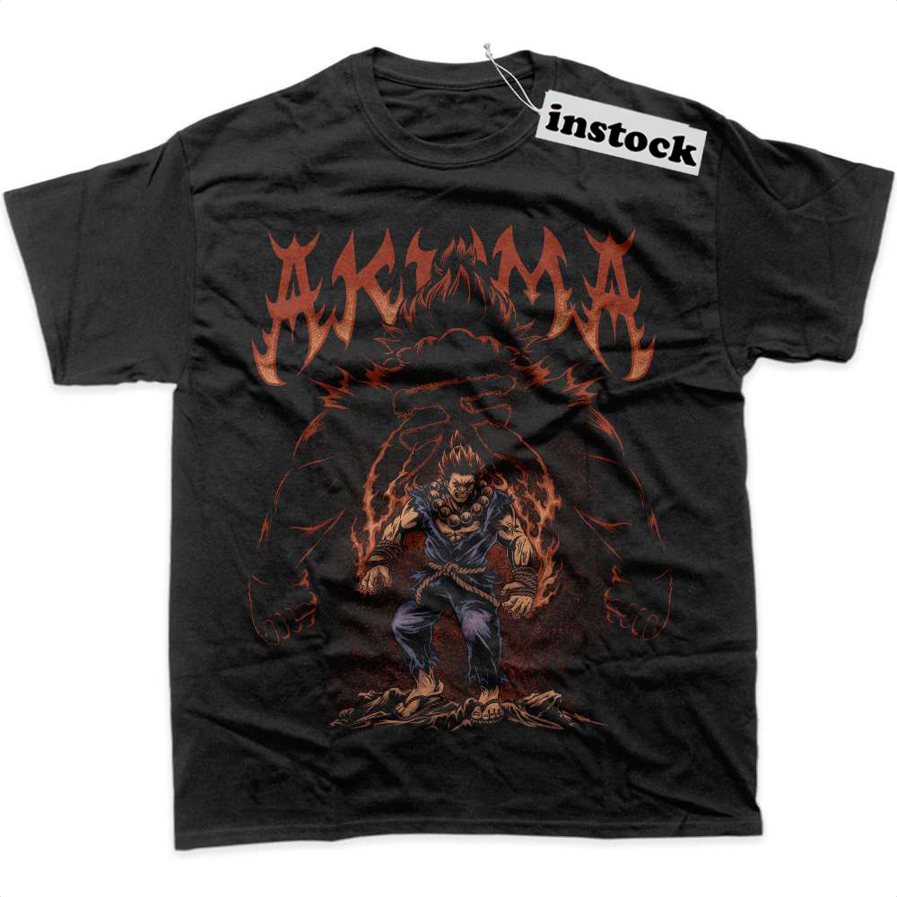 Akuma Shirt, Street Fighter Shirt, Game Shirt, Graphic T-Shirt