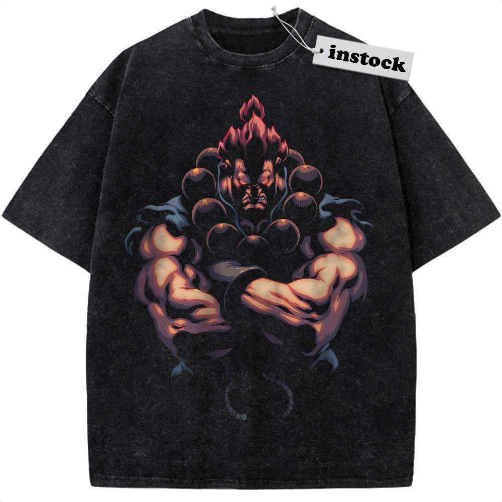 Akuma Shirt, Street Fighter Shirt, Game Shirt, Vintage T-Shirt