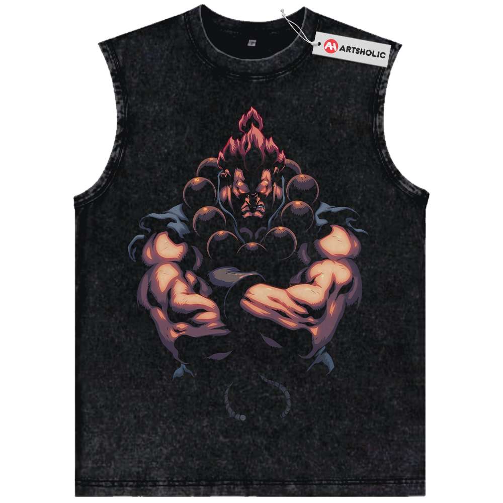 Akuma Tank Top, Street Fighter Tank Top, Game Tank Top, Vintage Tank Top