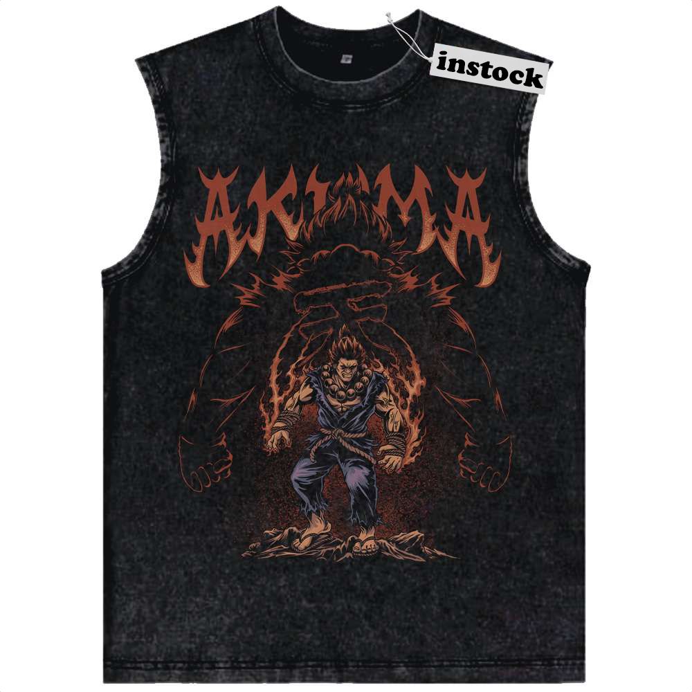 Akuma Tank Top, Street Fighter Tank Top, Game Tank Top, Vintage Tank Top