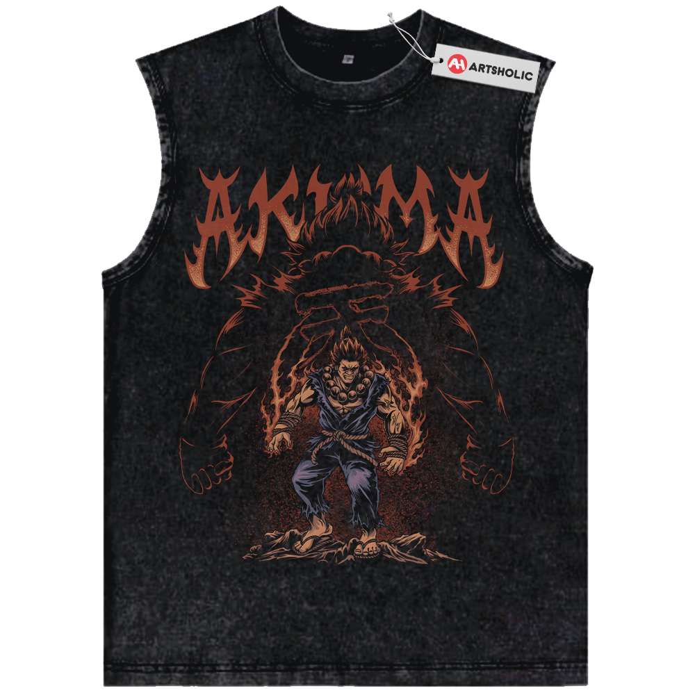 Akuma Tank Top, Street Fighter Tank Top, Game Tank Top, Vintage Tank Top