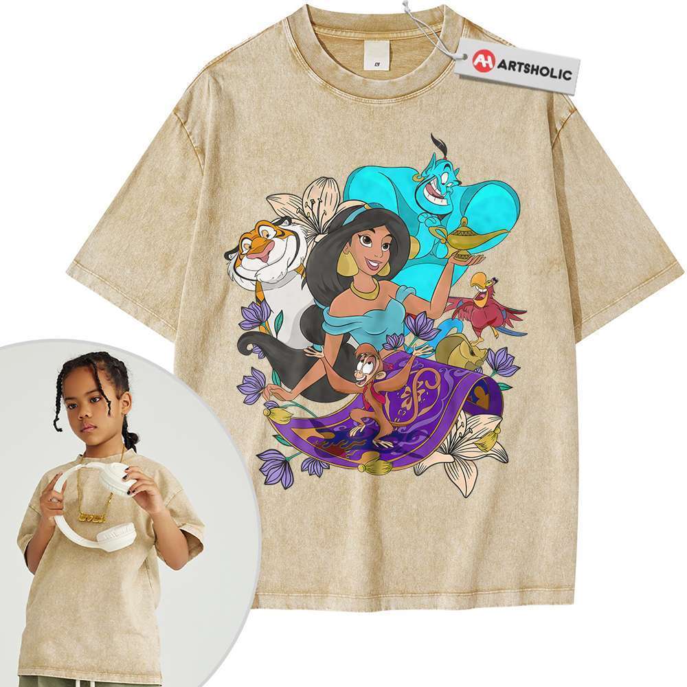 Alternative view of Aladdin Shirt For Kids, Animated Shirt For Kids, Vintage T-Shirt For Kids