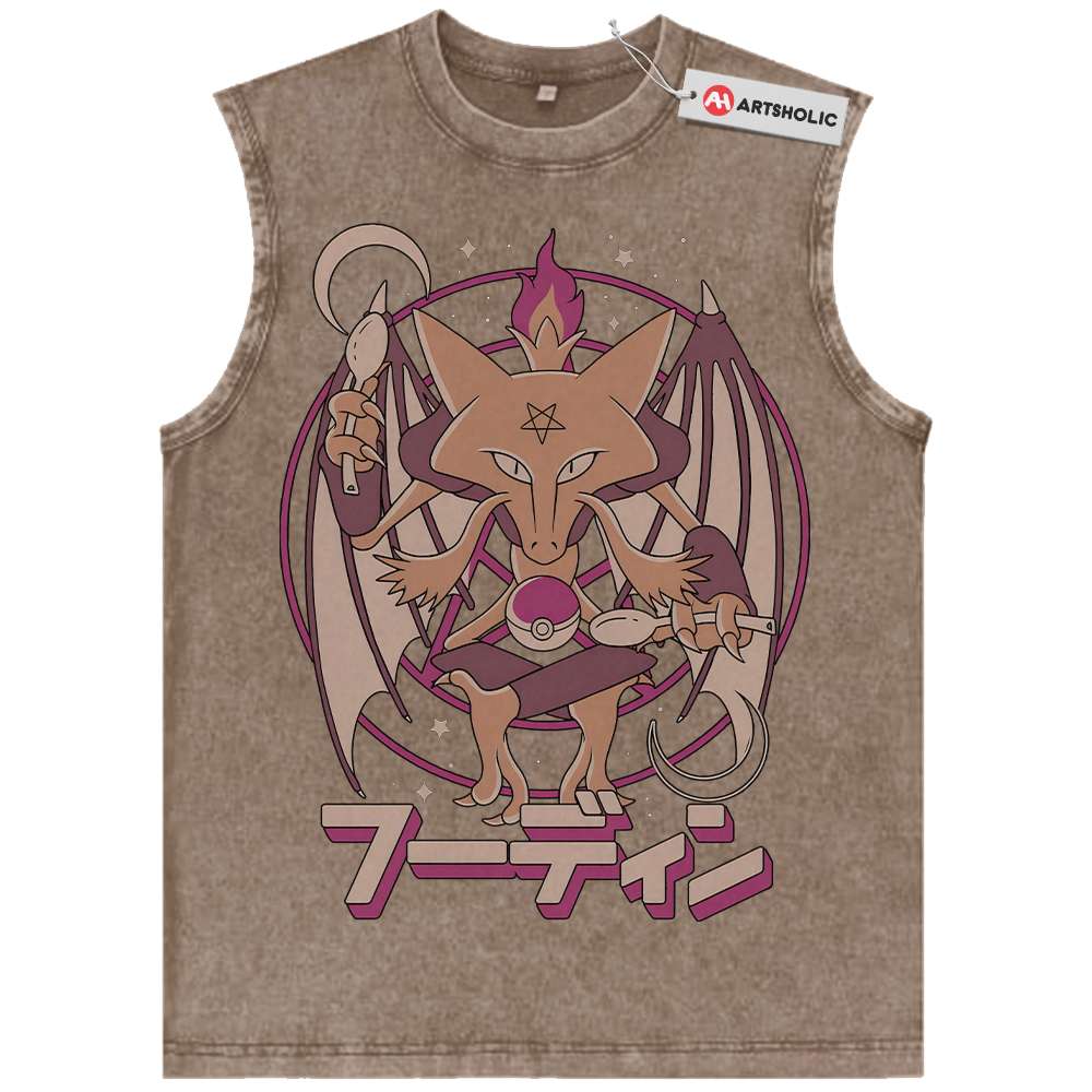 Alakazam Tank Top, Pokemon Tank Top, PKM Tank Top, Anime Tank Top, Vintage Tank Top