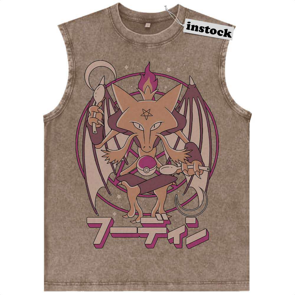 Alakazam Tank Top, Pokemon Tank Top, PKM Tank Top, Anime Tank Top, Vintage Tank Top