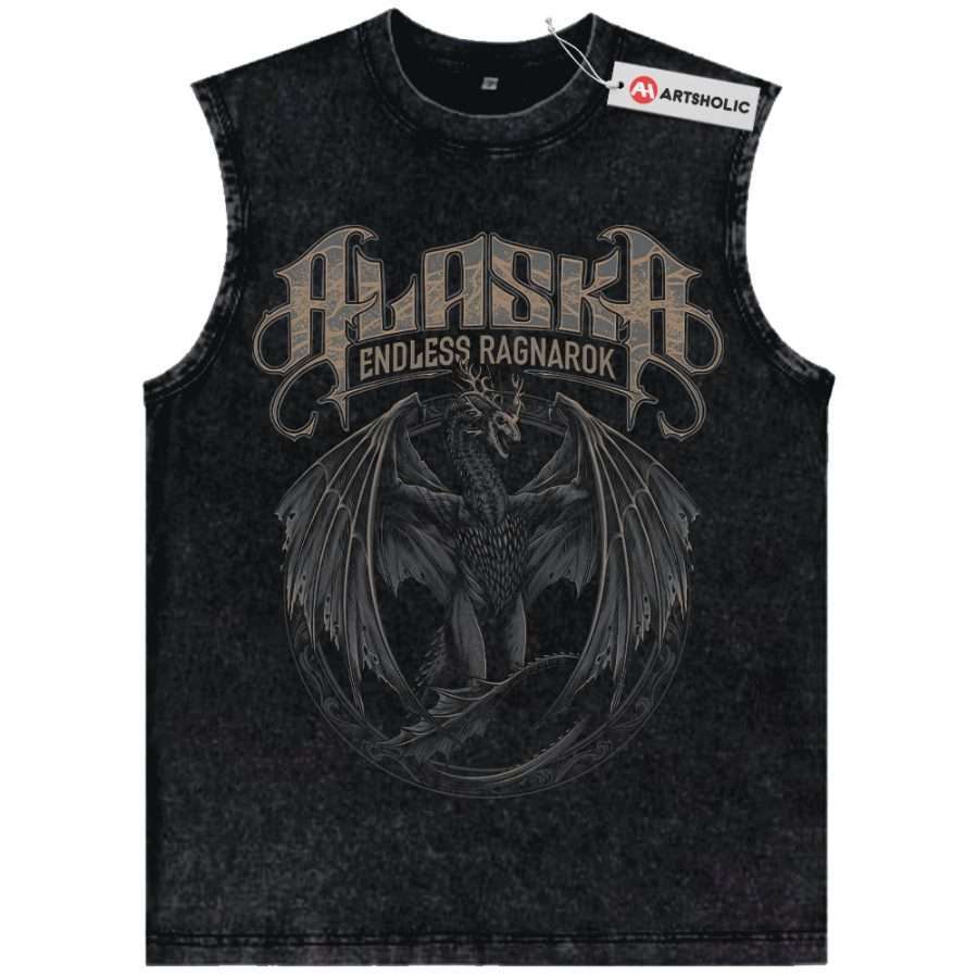 Alternative view of Alaska Dragon Tank Top, House Of The Dragon Tank Top, Game Of Thrones Tank Top, Movie Tank Top, Vintage Tank Top