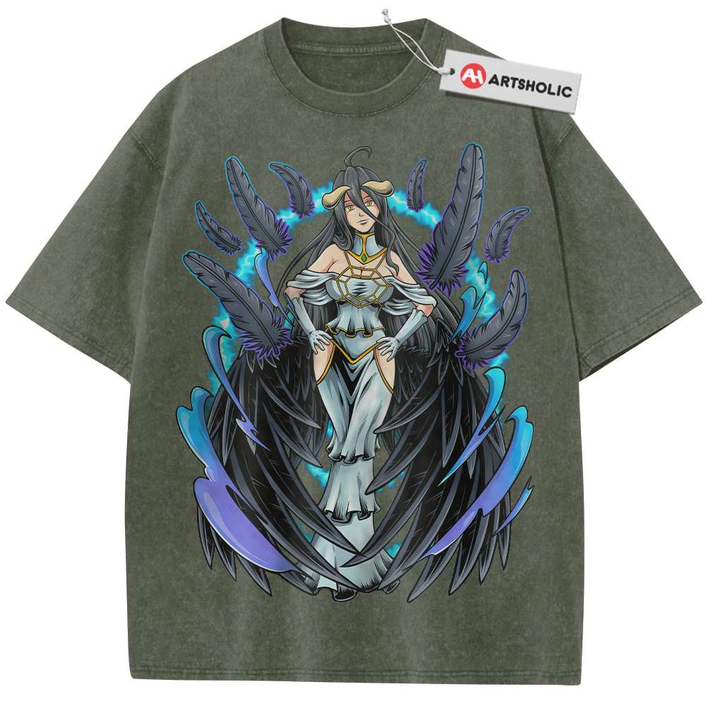 Alternative view of Albedo Shirt, Overlord Shirt, Anime Shirt, Vintage T-Shirt