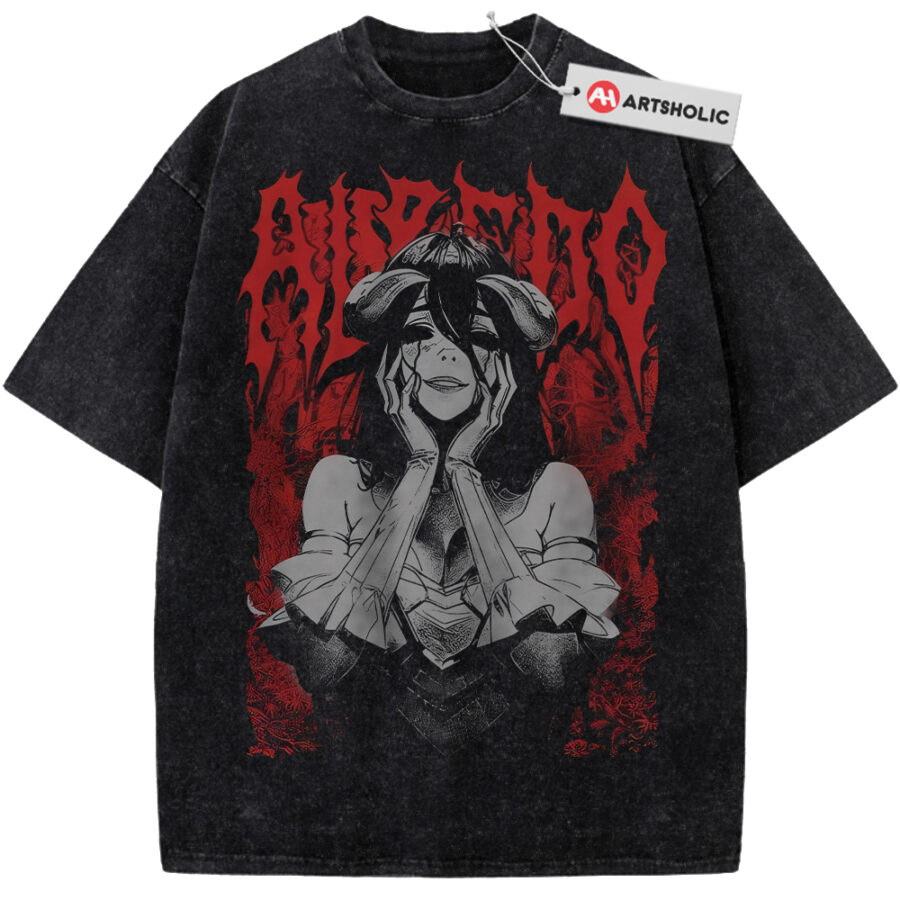 Alternative view of Albedo Shirt, Overlord Shirt, Anime Shirt, Vintage T-Shirt