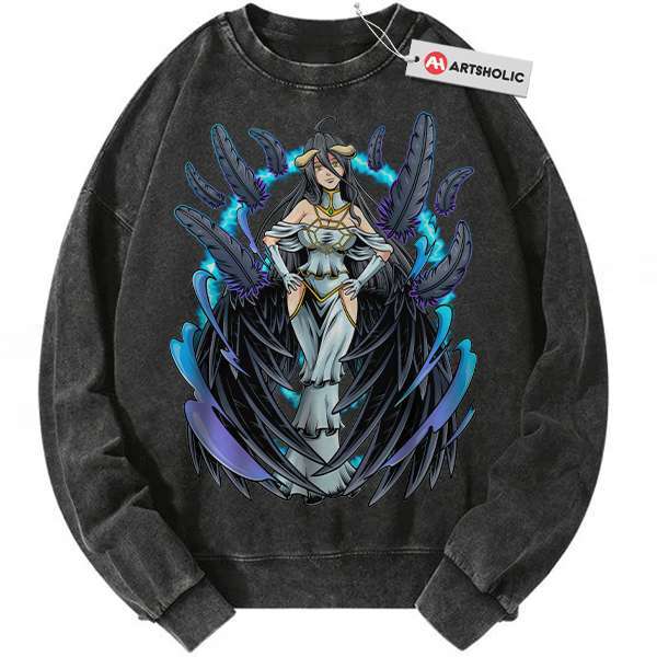 Albedo Sweatshirt, Overlord Sweatshirt, Anime Sweatshirt, Vintage Sweatshirt
