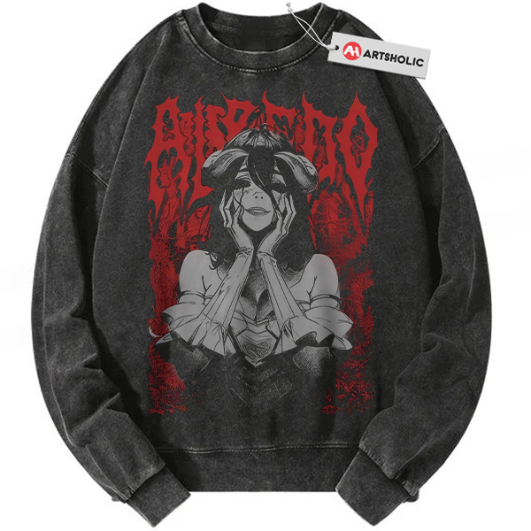 Alternative view of Albedo Sweatshirt, Overlord Sweatshirt, Anime Sweatshirt, Vintage Sweatshirt
