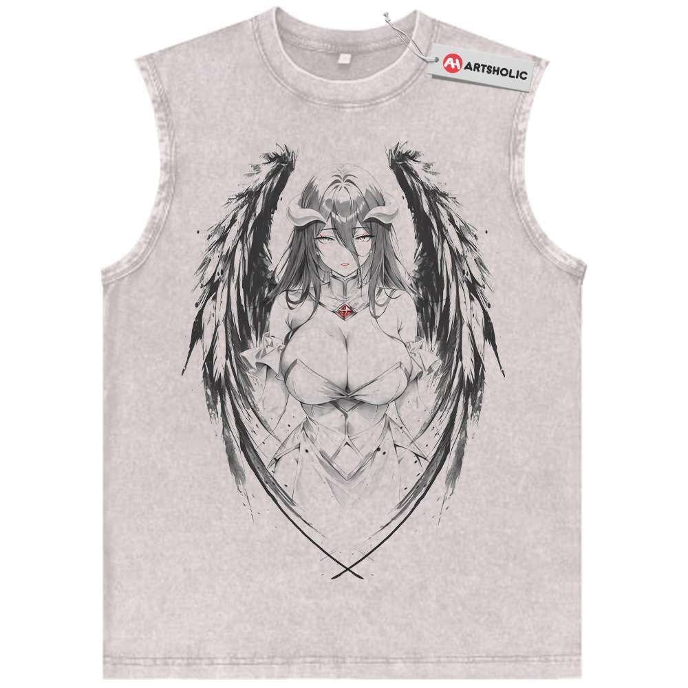 Albedo Tank Top, Overlord Tank Top, Anime Tank Top, Vintage Tank Top