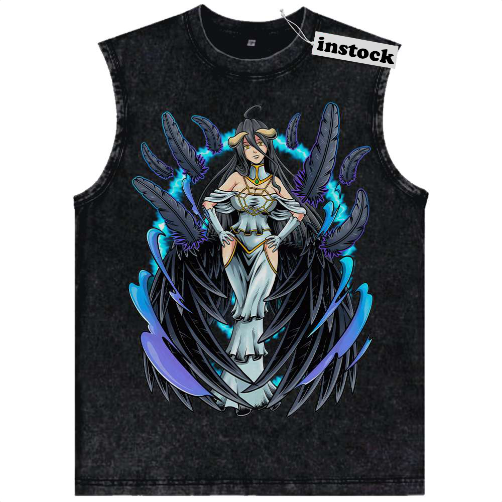 Albedo Tank Top, Overlord Tank Top, Anime Tank Top, Vintage Tank Top
