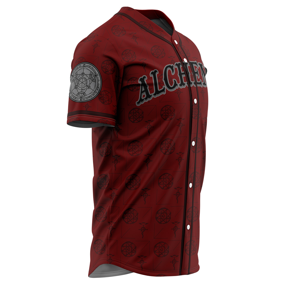 Alternative view of Alchemists Elric Fullmetal Alchemist Baseball Jersey