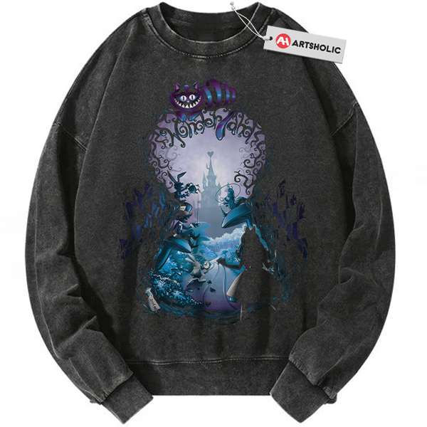 Alice in Wonderland Sweatshirt, Animated Sweatshirt, Vintage Sweater