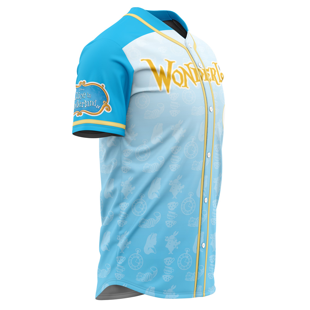 Alternative view of Alice in Wonderland V1 Baseball Jersey
