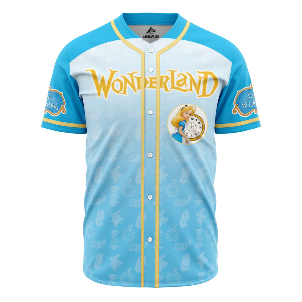 Alice in Wonderland V1 Disney Custom Baseball Jersey - Otaku Hall