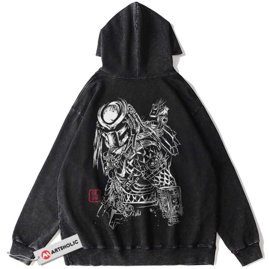 Alternative view of Alien vs Predator Hoodie, Movie Hoodie, Vintage Hoodie