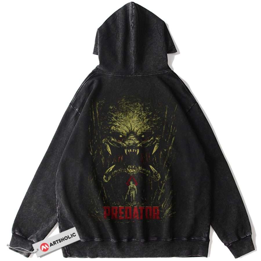 Alternative view of Alien vs Predator Hoodie, Movie Hoodie, Vintage Hoodie