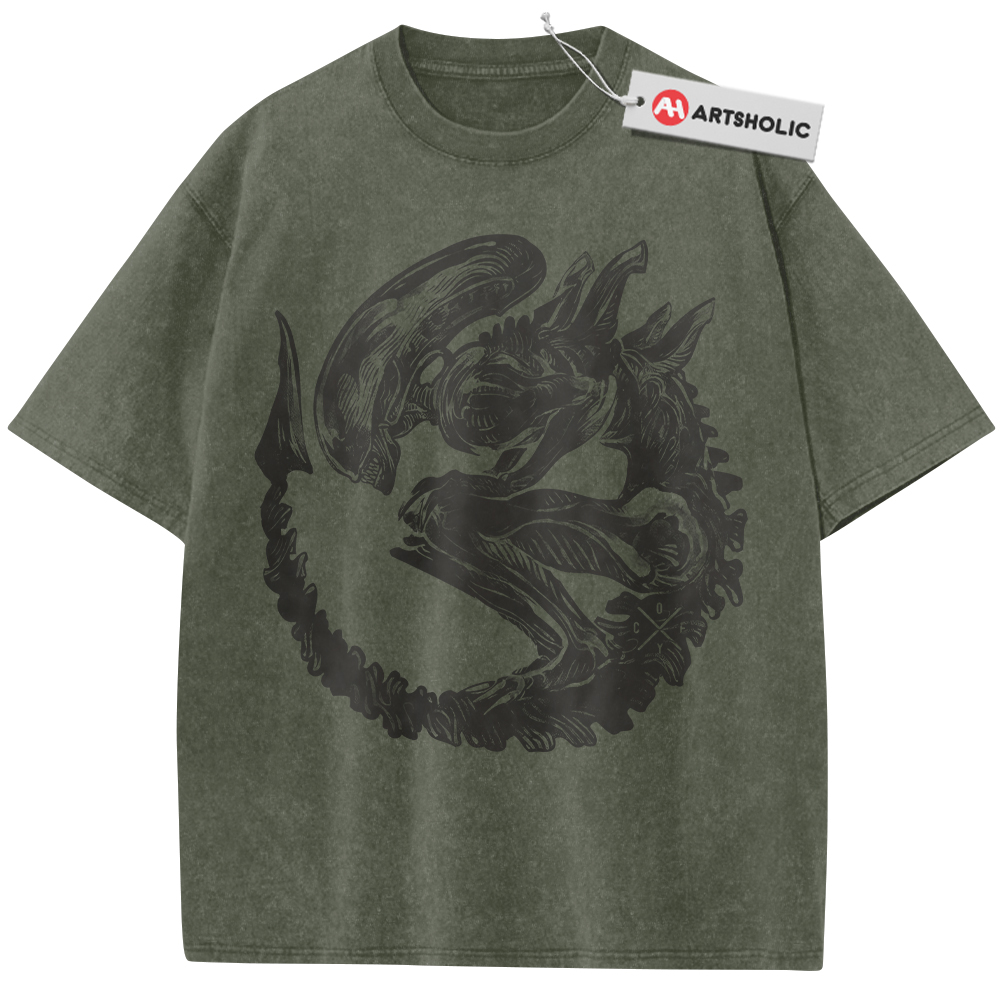 Alternative view of Alien vs Predator Shirt, Movie Shirt, Vintage T-Shirt