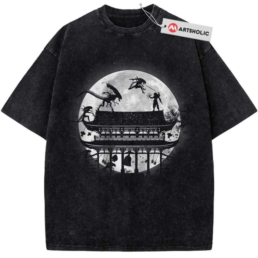 Alternative view of Alien vs Predator Shirt, Movie Shirt, Vintage T-Shirt