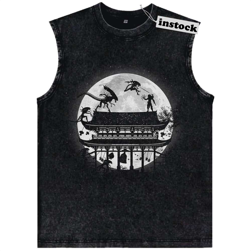 Alien vs Predator Tank Top, Movie Tank Top, Vintage Tank Top