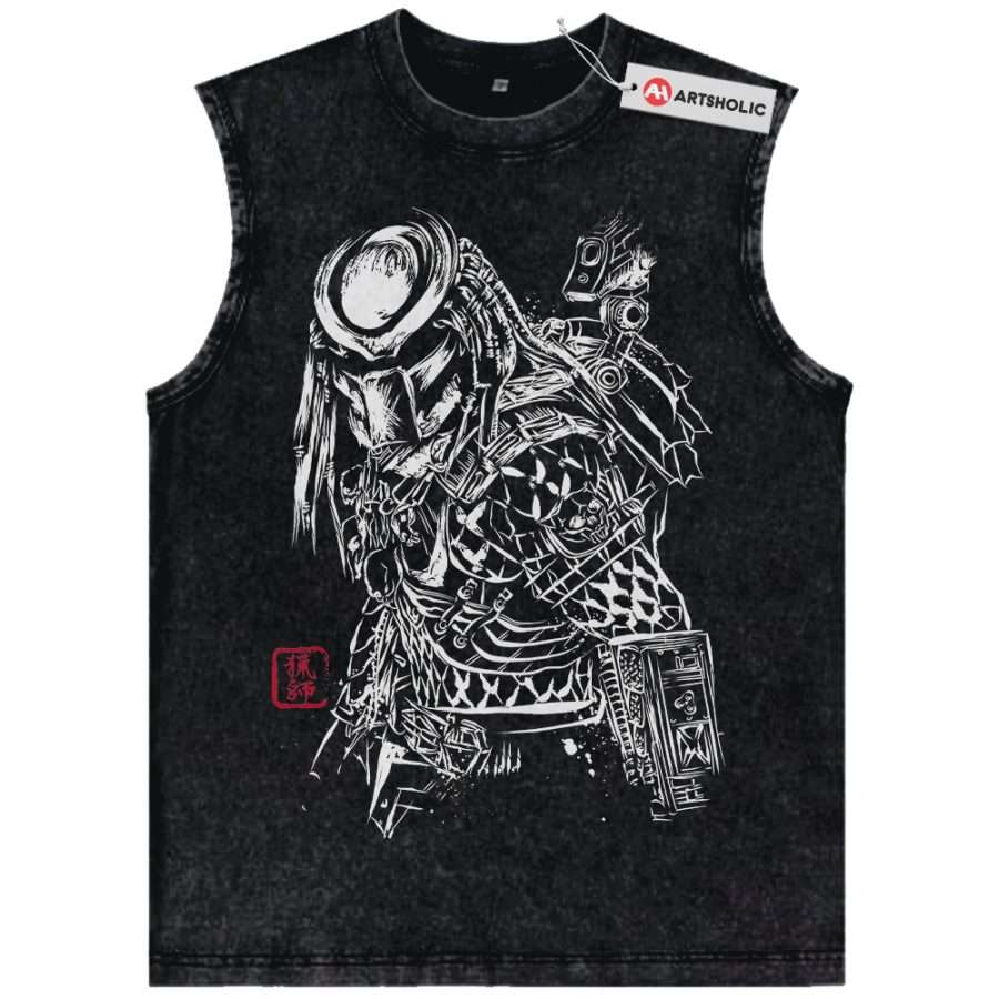 Alternative view of Alien vs Predator Tank Top, Movie Tank Top, Vintage Tank Top