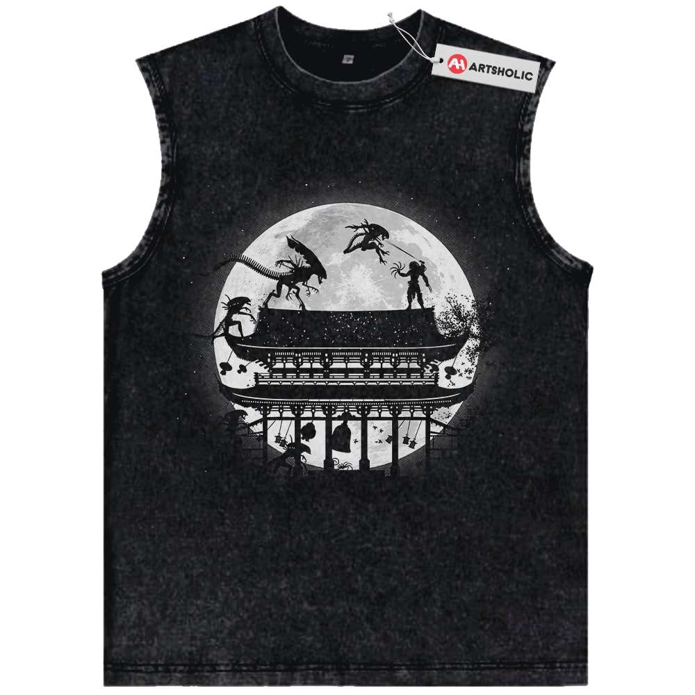 Alien vs Predator Tank Top, Movie Tank Top, Vintage Tank Top
