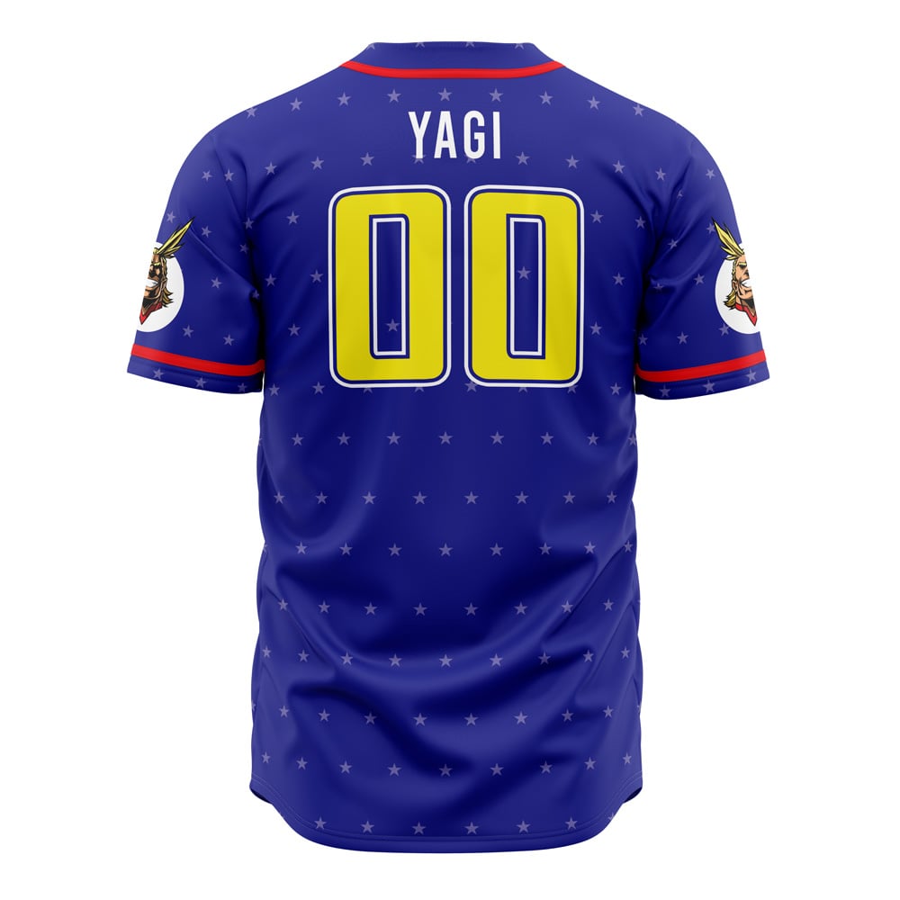 Alternative view of All Might My Hero Academia Baseball Jersey