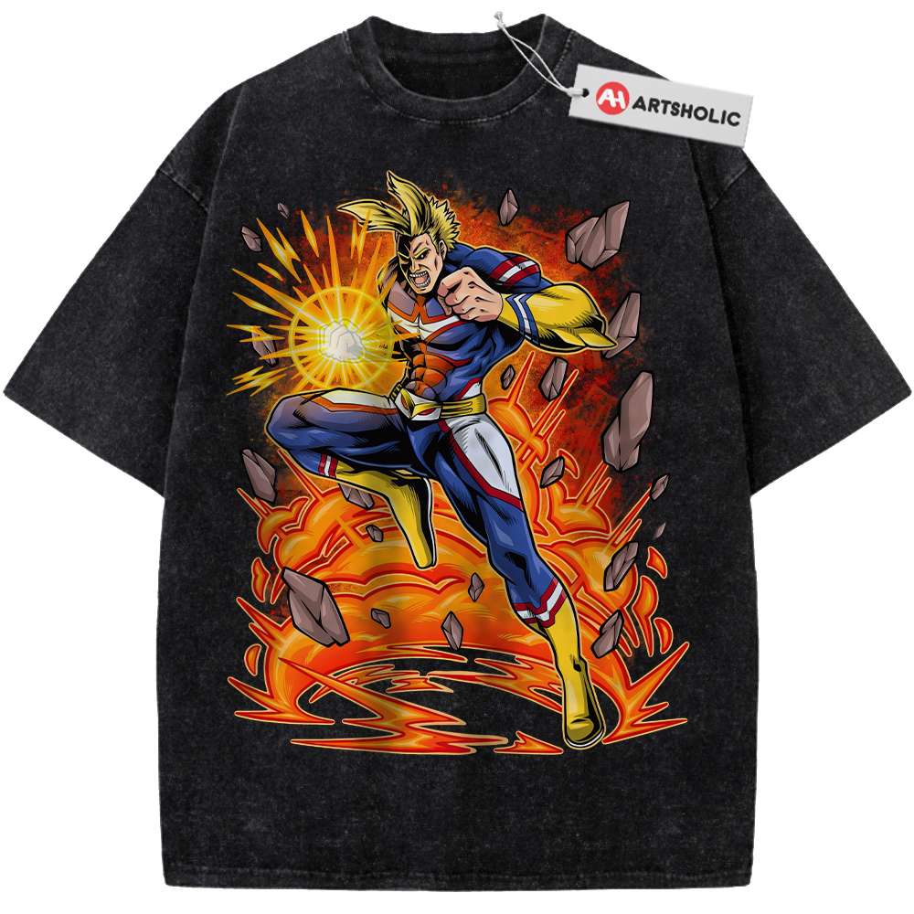 Alternative view of All Might Shirt, Toshinori Yagi Shirt, MHA Shirt, Anime Shirt, Vintage T-Shirt
