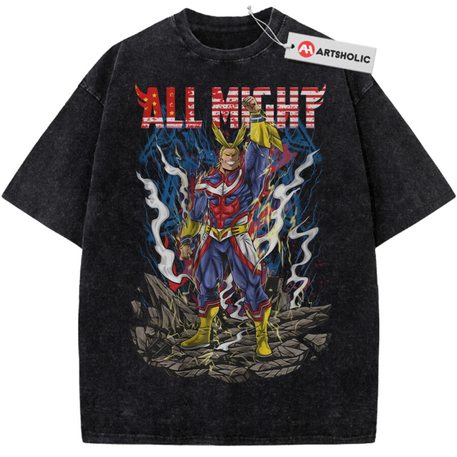 Alternative view of All Might Shirt, Toshinori Yagi Shirt, MHA Shirt, Anime Shirt, Vintage Tee