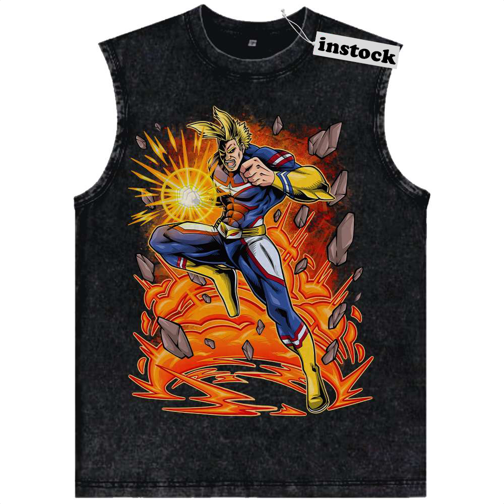 All Might Tank Top, Toshinori Yagi Tank Top, MHA Tank Top, Anime Tank Top, Vintage Tank Top