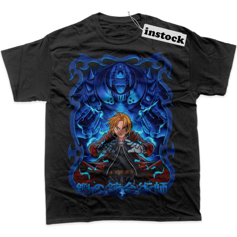 Alphonse vs Edward Elric Shirt, Fullmetal Alchemist Shirt, Anime Shirt, Graphic T-Shirt
