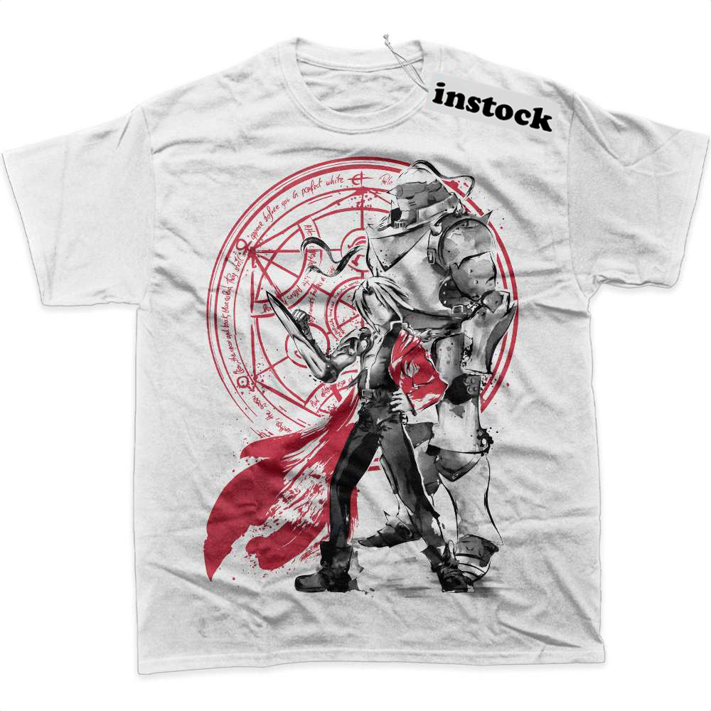 Alphonse vs Edward Elric Shirt, Fullmetal Alchemist Shirt, Anime Shirt, Graphic T-Shirt