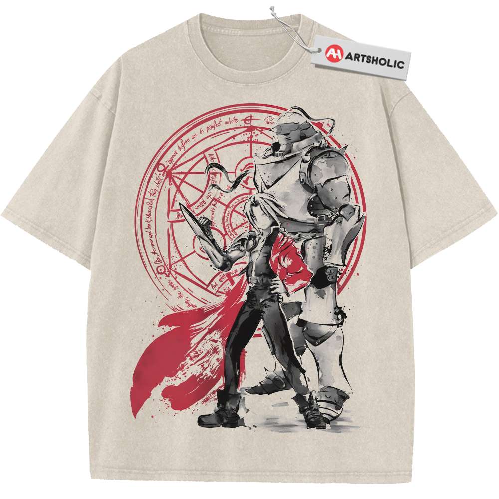 Alphonse vs Edward Elric Shirt, Fullmetal Alchemist Shirt, Anime Shirt, Vintage T-Shirt