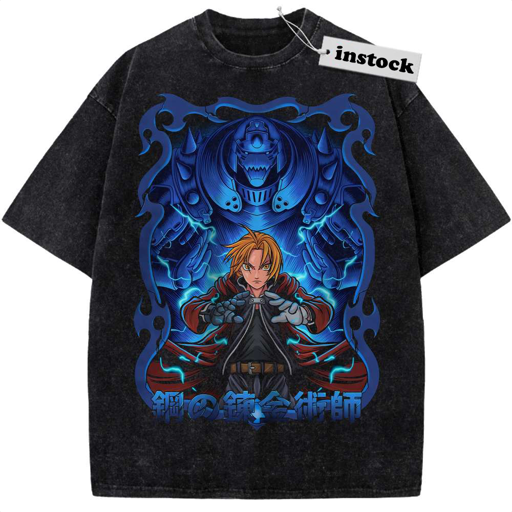 Alphonse vs Edward Elric Shirt, Fullmetal Alchemist Shirt, Anime Shirt, Vintage T-Shirt