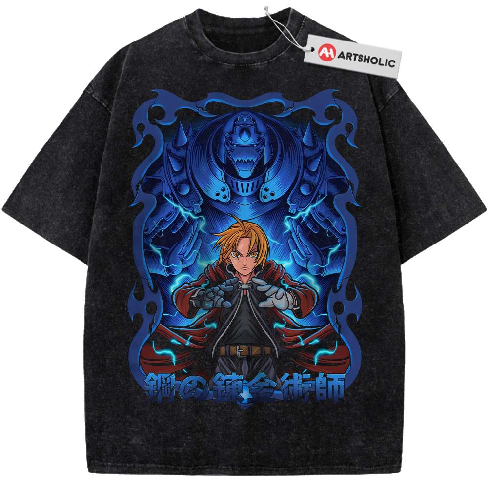Alphonse vs Edward Elric Shirt, Fullmetal Alchemist Shirt, Anime Shirt, Vintage T-Shirt